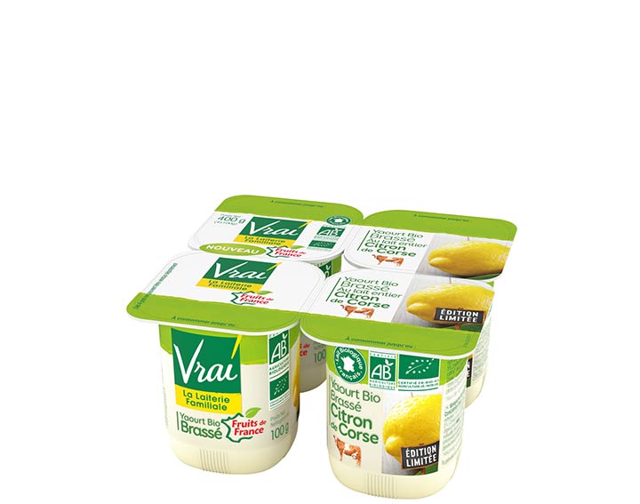 Yaourt Bio Brassé au Citron de Corse