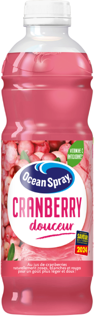 Ocean Spray Cranberry Douceur - Saveur Cranberry - 1L