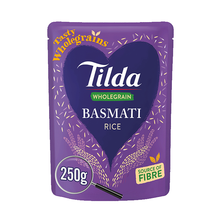 Tilda Microwave Wholegrain Basmati Rice 250g