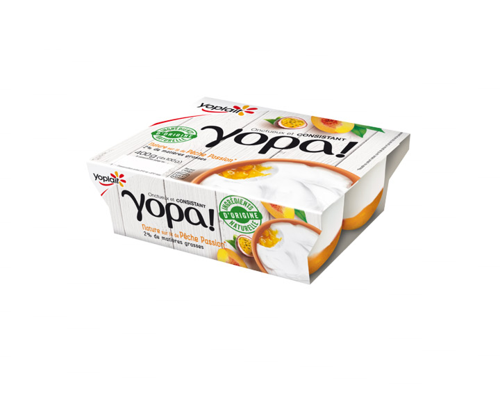 Yopa! Nature sur lit de Pêche Passion 100gx4