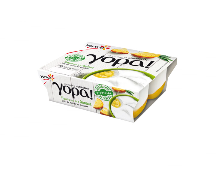Yopa! Nature sur lit d'Ananas 100gx4