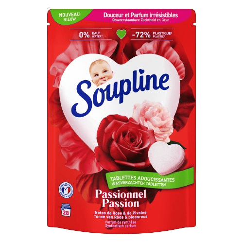 Soupline Tablettes Rose & Pivoine 28 pcs