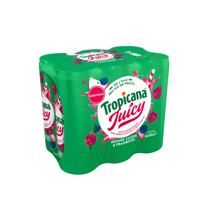 Tropicana Juicy Pomme Cassis Framboise 6x33cl