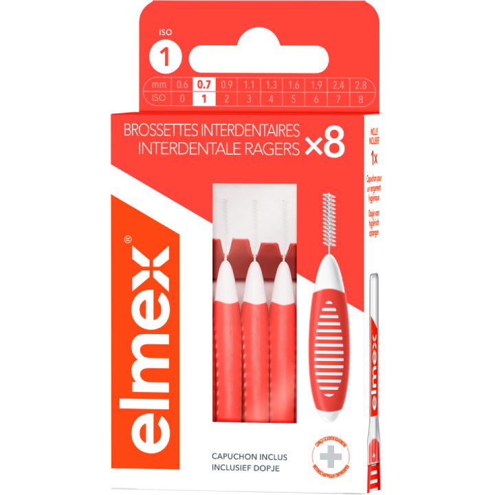  elmex® interdentale borsteltjes ISO 1 0.7mm