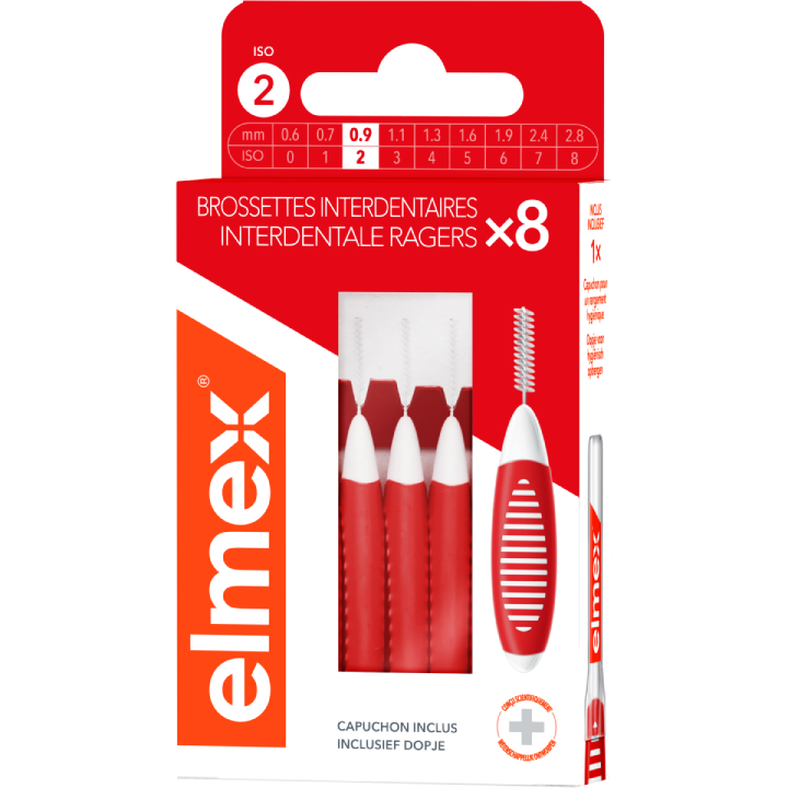  elmex® interdentale borsteltjes ISO 2 0.9mm