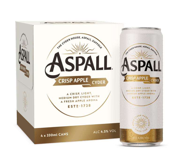 Aspall Crisp Apple Cyder 4 x 330ml