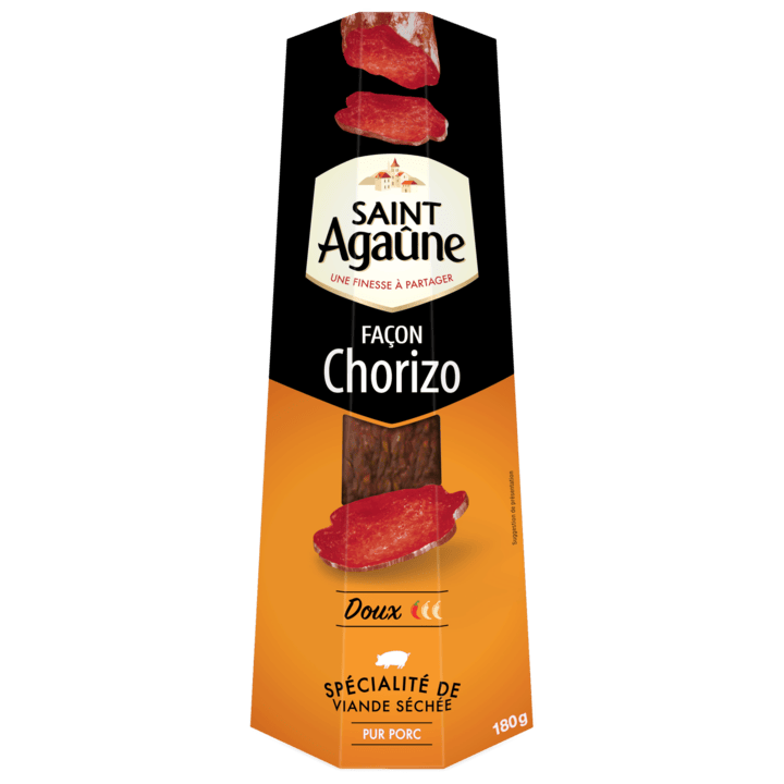 Façon chorizo doux 180G