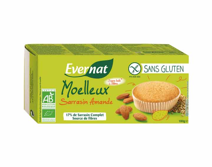 Moelleux sarrasin amande sans gluten 180g