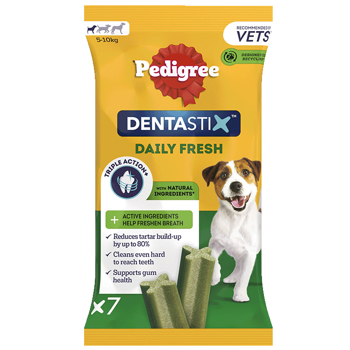 Daily Fresh Small Dog Treats - 7 DENTASTIX™ chews