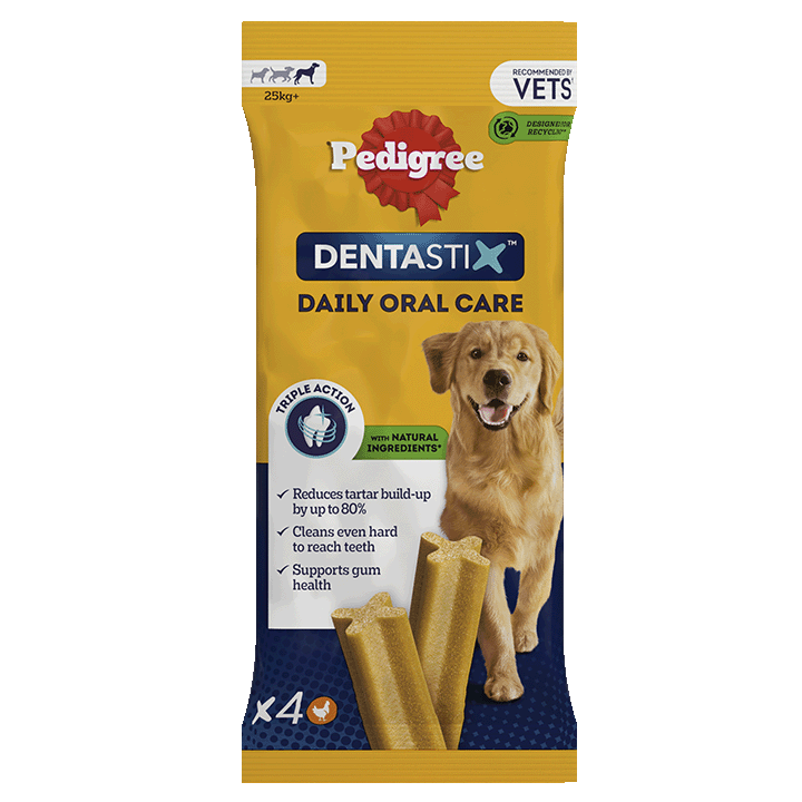 Daily Oral Care Large Dog Treats - 4 DENTASTIX™ chews