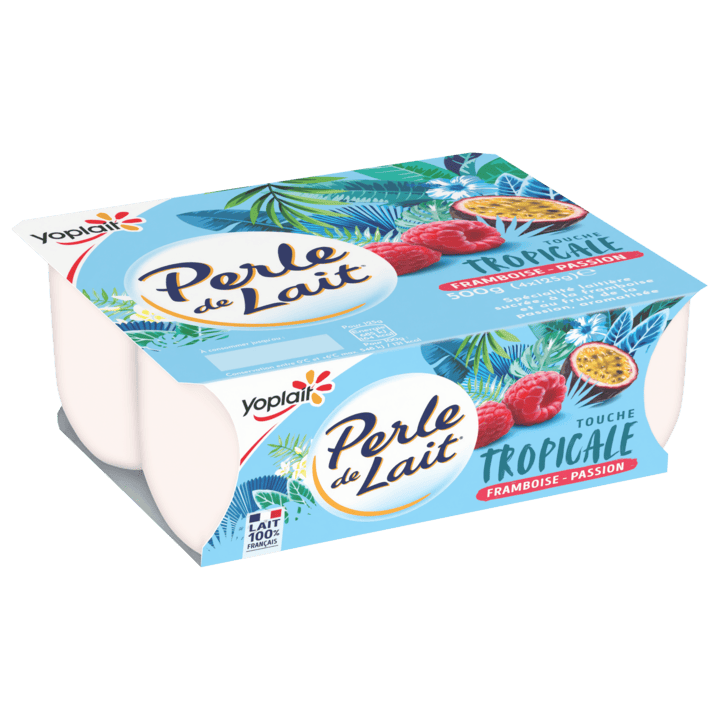 Perle de Lait Framboise/Passion x4