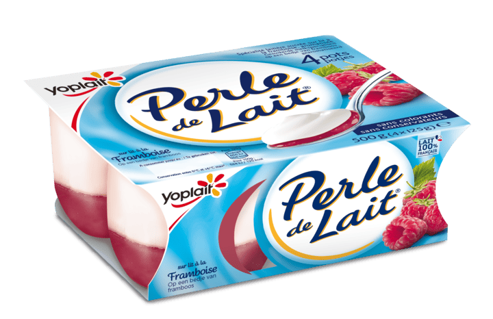 Perle de Lait Sur Lit Framboise x4