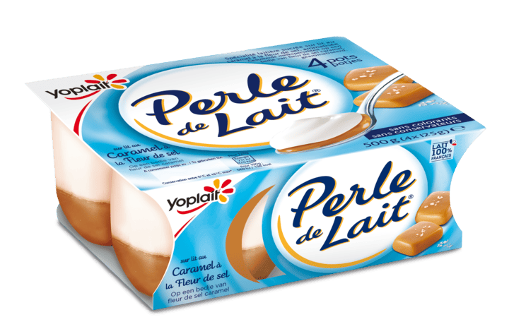 Perle de Lait Sur Lit Caramel x4