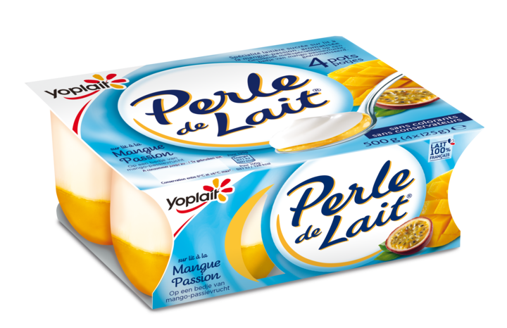 Perle de Lait Sur Lit Mangue Passion x4