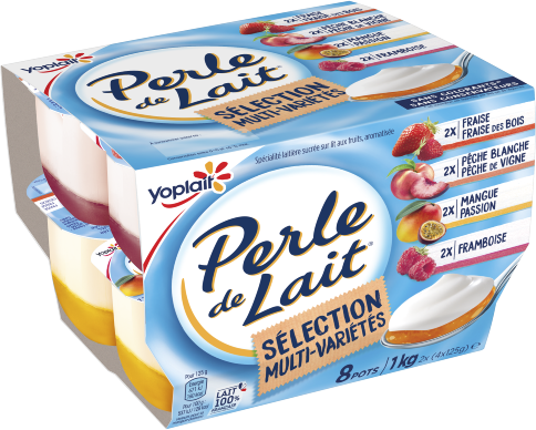 Perle de Lait Sur Lit Panaché x8