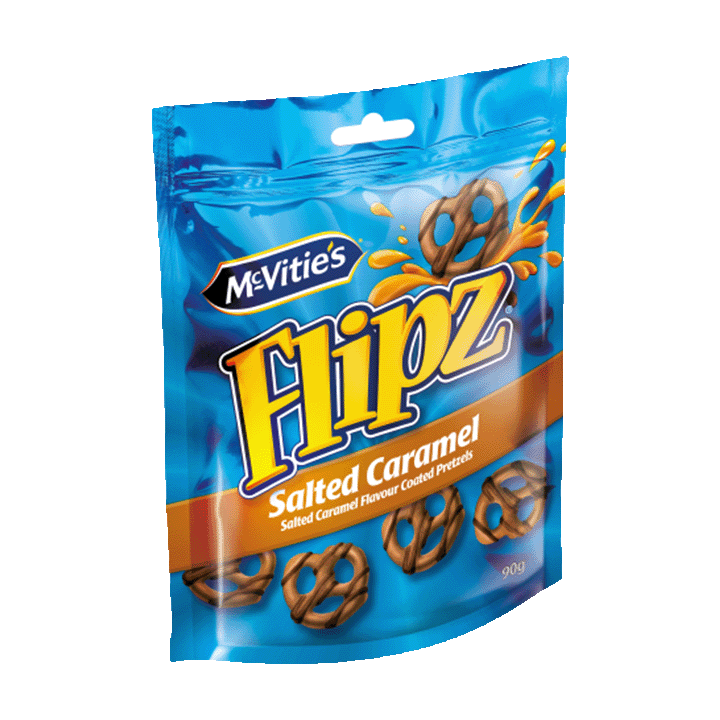 Flipz Bretzels Milk & Salted Caramel 90g