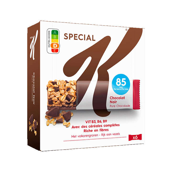 
Special K® Pure Chocolade Repen 6x21,5g