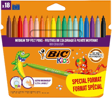 Etui 18  BIC® Kids Kid Couleur - SPECIAL FORMAT