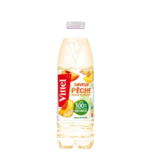 VITTEL® 100% NATURELLE Goût Pêche Touche de Gingembre 1L
