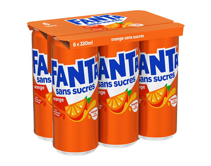 Fanta Orange Sans Sucres Can 6x33CL