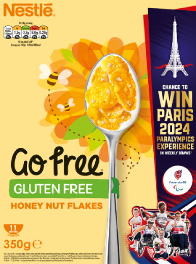 Nestlé Go Free Honey Nut Flakes 350g