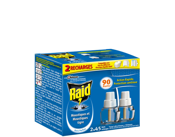 Double recharges Liquides Electriques
(2x45 nuits)