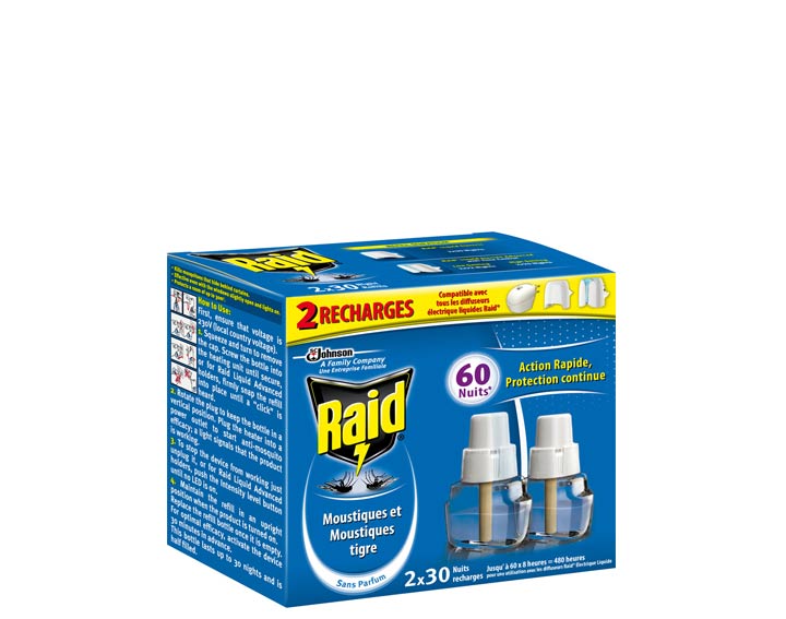 Double recharges Liquides Electriques 
(2x30 nuits)