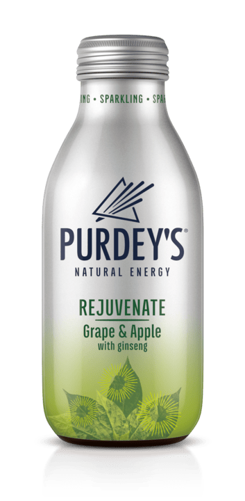 Purdey's Rejuvenate Sparkling Grape & Apple with Ginseng 330ml