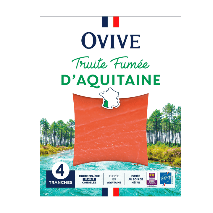Truite fumée d'Aquitaine 4 tranches