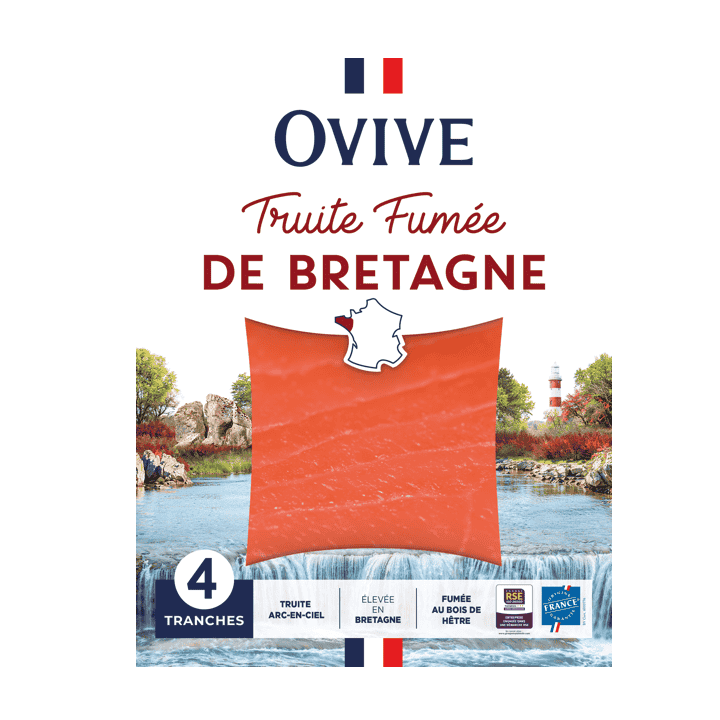Truite fumée de Bretagne 4 tranches