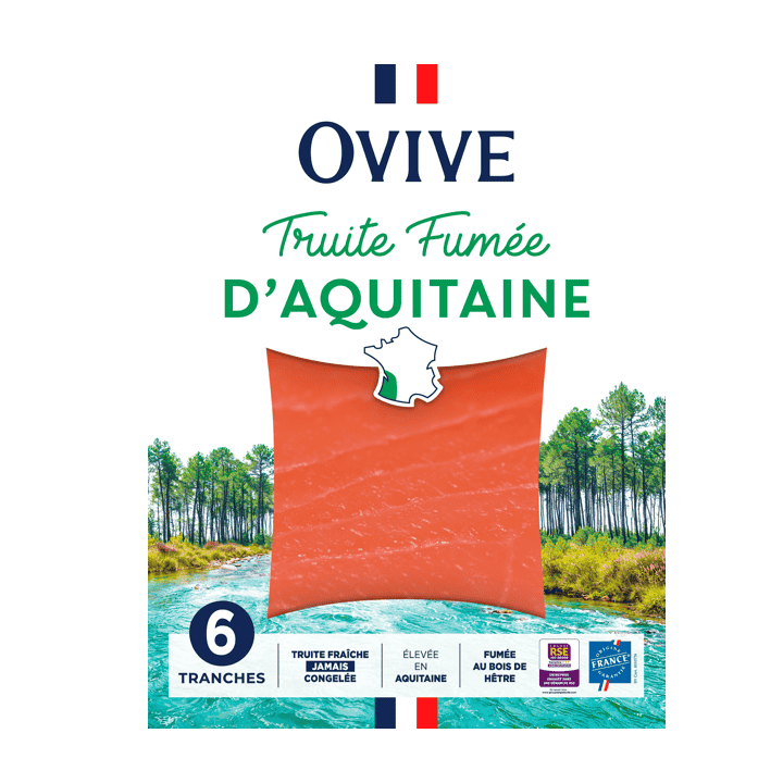 Truite fumée d'Aquitaine 6 tranches 