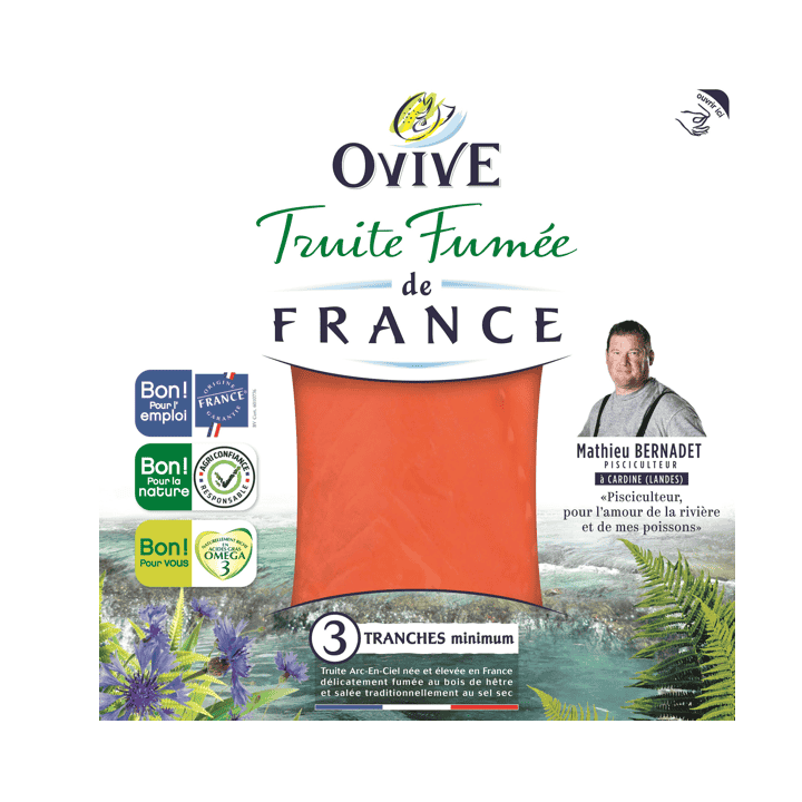 Truite fumée de France 3 tranches
