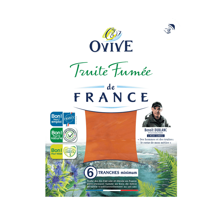 Truite fumée de France 6 tranches