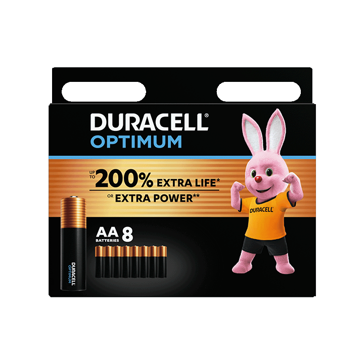 Duracell Optimum AA x8