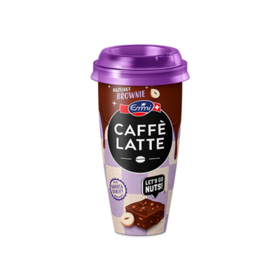 Caffe Latte — Hazelnut Brownie