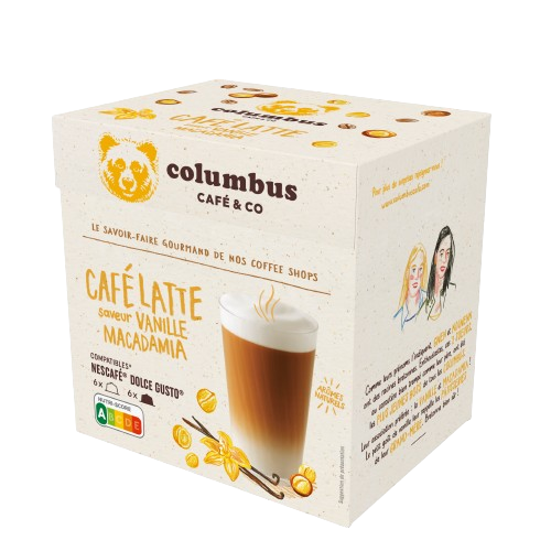 Latte Vanille Macadamia 2x6 Columbus