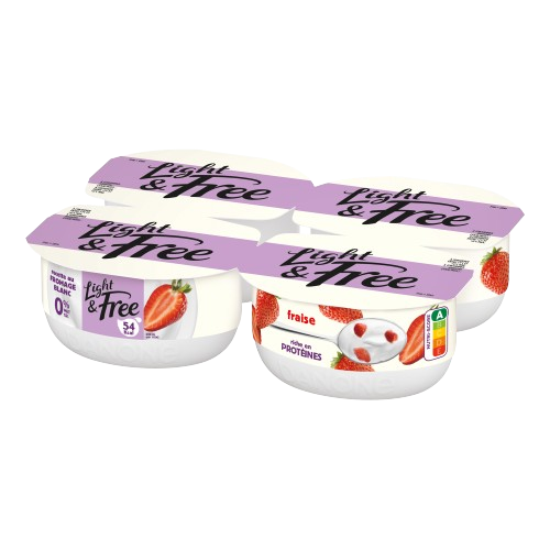 Recette au Fromage Blanc Fraise x4