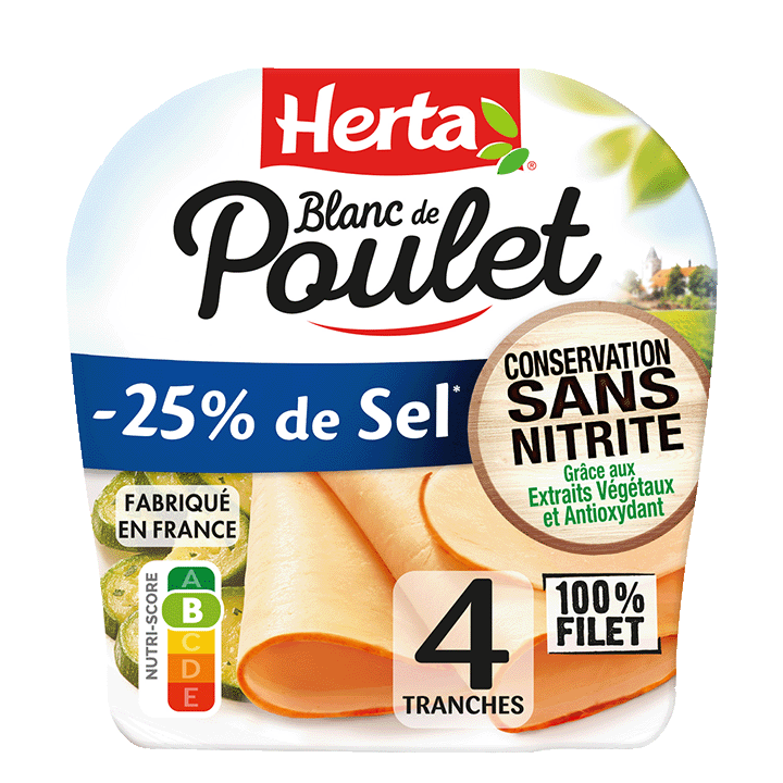 Blanc de Poulet Sel Réduit - 4T - 140g