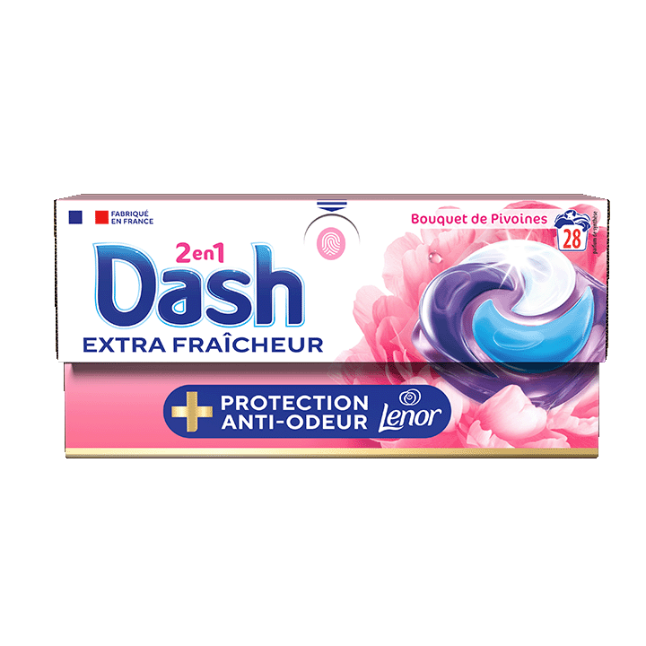 Dash Extra Fraîcheur - Bouquet de Pivoines