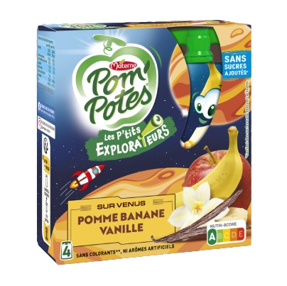 Sur Venus : Pomme Banane Vanille 4*90g