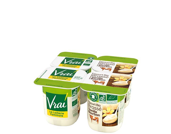Yaourt Bio Brassé à la Vanille Bourbon