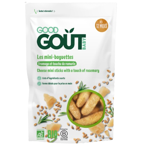 Mini-baguettes au fromage et au romarin 70g
