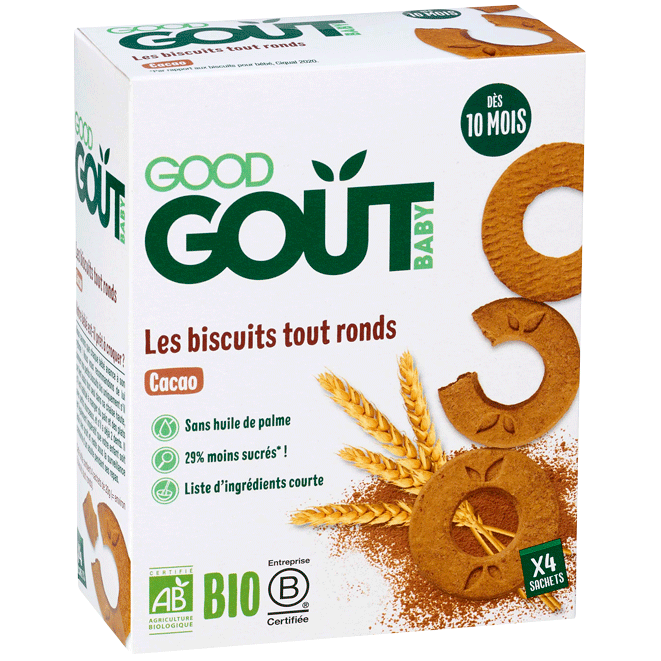Les Biscuits tout ronds au Cacao 80g 