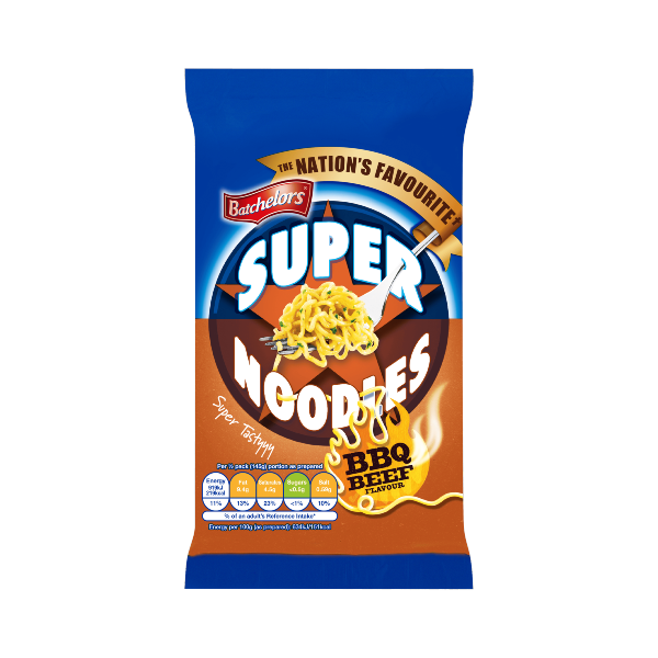 Batchelors Super Noodles BBQ Beef Flavour Instant Noodle Block 90g