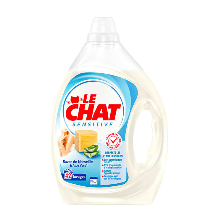 Le Chat Sensitive Savon de Marseille & Aloe Vera x42 lavages