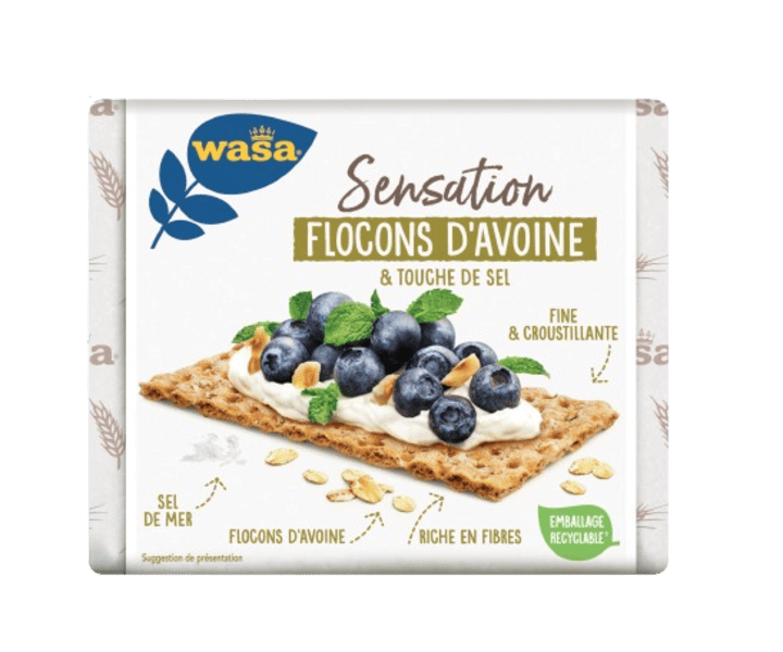 WASA SENSATION FLOCONS D'AVOINE ET TOUCHE DE SEL