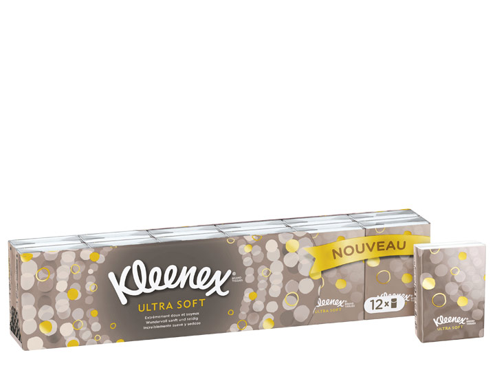 Paquet de 12 étuis - Kleenex UltraSoft