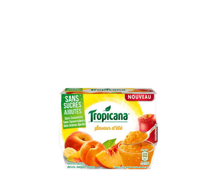 Desserts de fruits Saveur d'été 4x95g