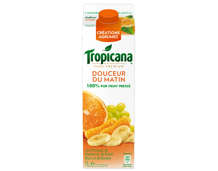 Jus Tropicana Pure Premium Douceur du Matin 1L