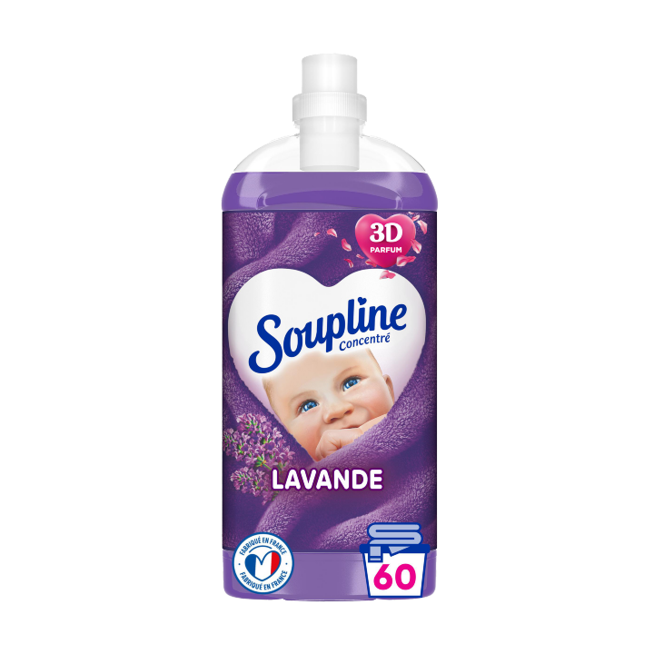 Adoucissant Concentré Soupline 3D Lavande - 1,35L